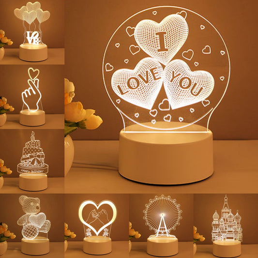 ValentinesDayHub™ 3D LED Night Light